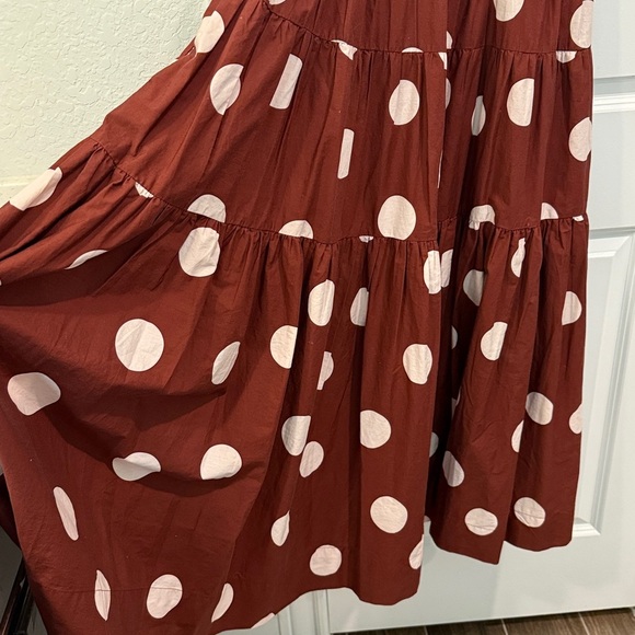 Anthropologie Maeve - Helena Square-Neck Babydoll Polkadot Dress - Picture 13 of 15